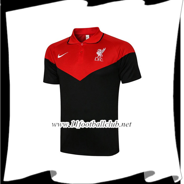 Le Nouveaux Polo Foot FC Liverpool Noir/Rouge 2021/2022