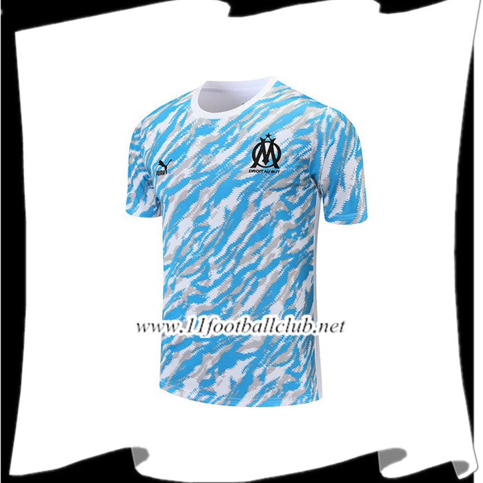 Le Nouveaux Training T-Shirts Marseille OM Blanc/Bleu 2021/2022