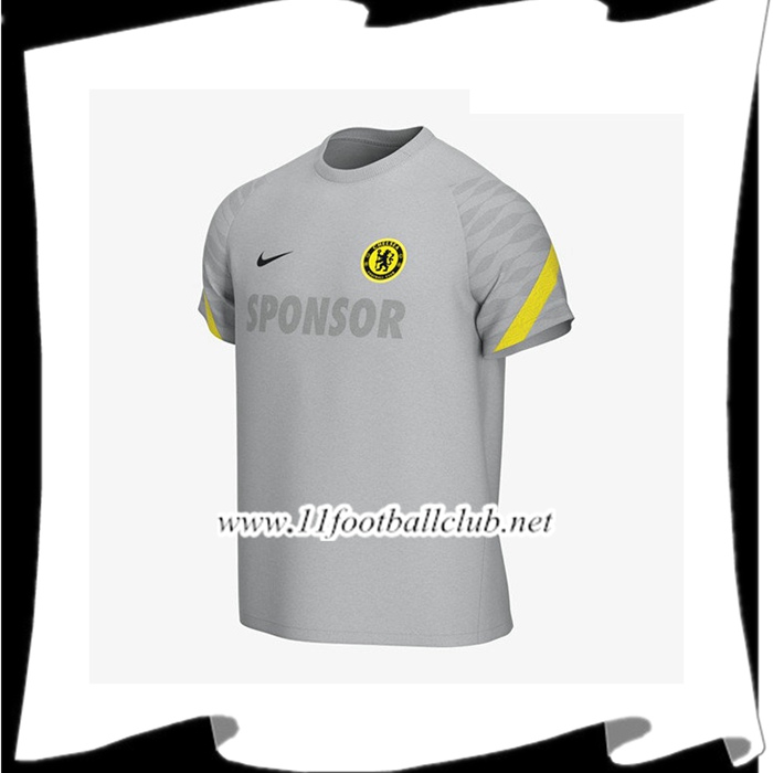 Le Nouveau Training T-Shirts FC Chelsea Gris 2021/2022