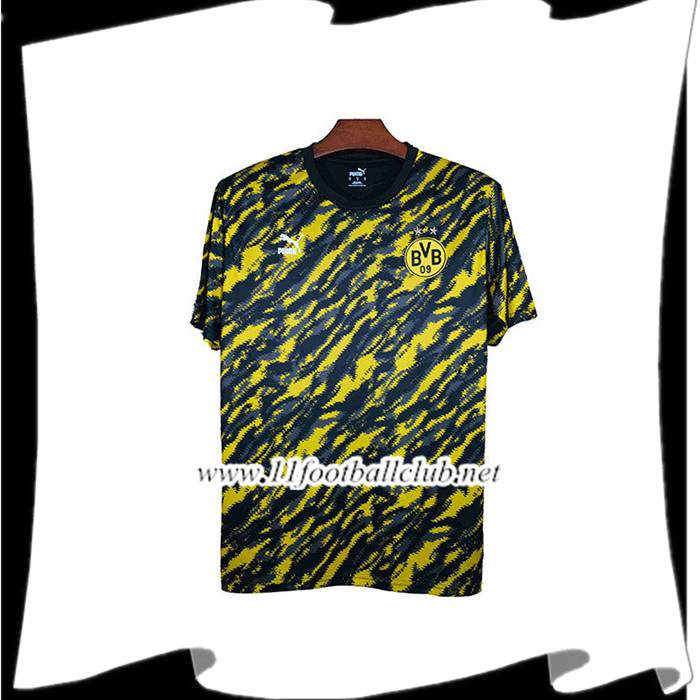 Nouveaux Training T-Shirts Dortmund BVB Noir/Jaune 2021/2022