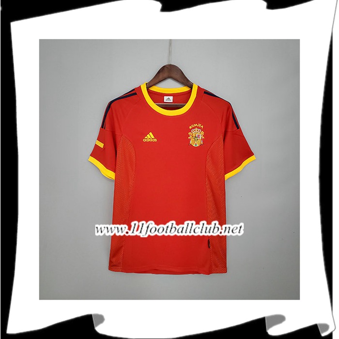Le Nouveaux Maillot de Foot Espagne Retro Domicile 2002