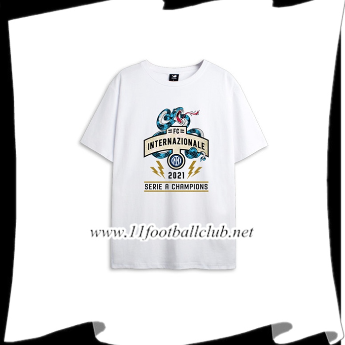 Le Nouveau T-Shirts Inter Milan Serie A Champions Blanc 2021