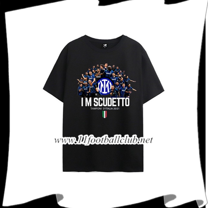 Le Nouveau T-Shirts Inter Milan Scudetto Noir 2021