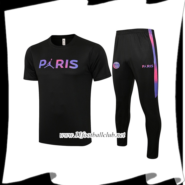 Le Nouveaux Ensemble Training T-Shirts Jordan PSG + Pantalon Noir 2021/2022