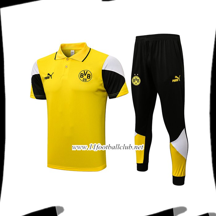 Ensemble Polo Dortmund BVB + Pantalon Jaune 2021/2022