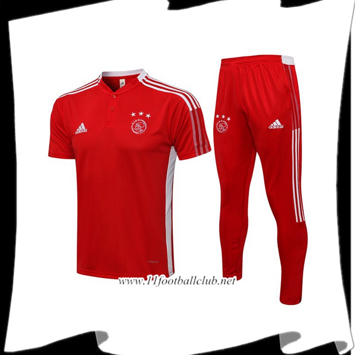 Le Nouveau Ensemble Polo AFC Ajax + Pantalon Rouge 2021/2022