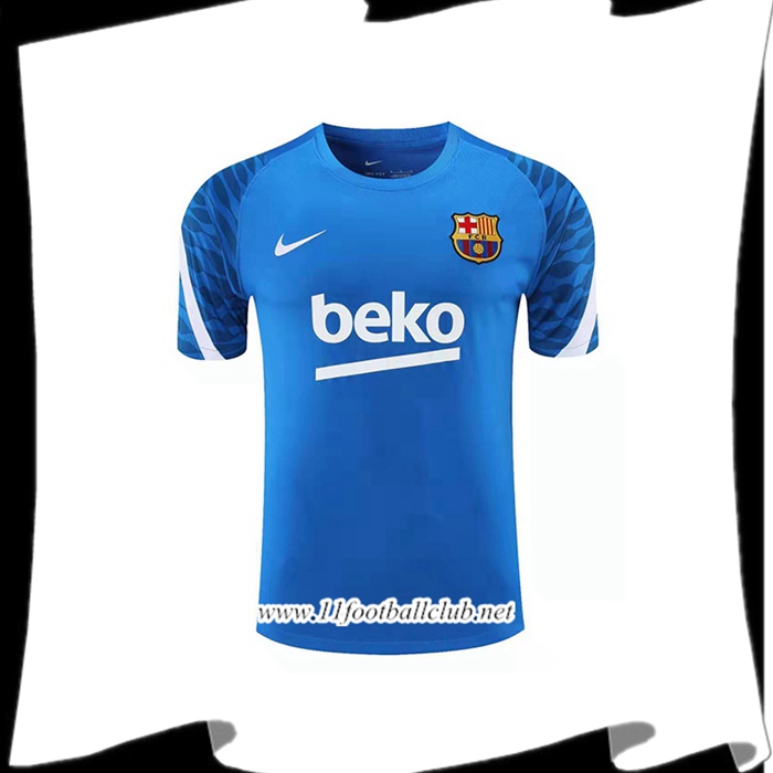 Le Nouveau Training T-Shirts FC Barcelone Bleu/Blanc 2021/2022