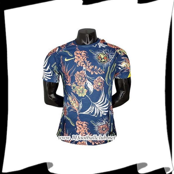 Le Nouveaux Training T-Shirts Club American Player Version Noir/Bleu 2021/2022