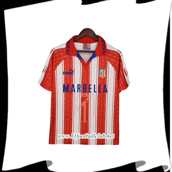 Le Nouveau Maillot de Foot Atletico Madrid Retro Domicile 1995/1996