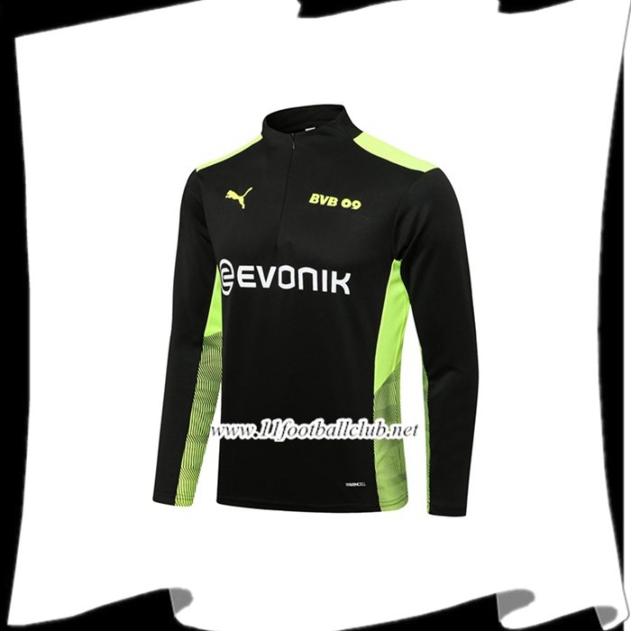 Le Nouveaux Sweatshirt Training Dortmund BVB Noir/Vert 2021/2022