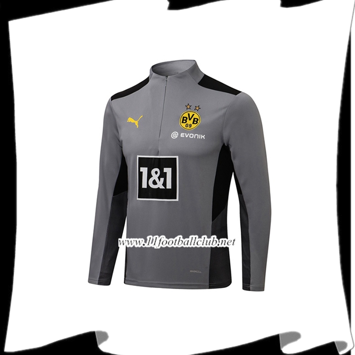 Le Nouveau Sweatshirt Training Dortmund BVB Gris 2021/2022