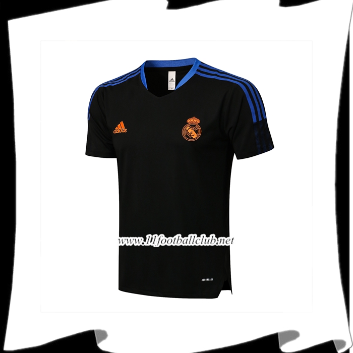 Le Nouveaux Training T-Shirts Real Madrid Noir/Bleu 2021/2022