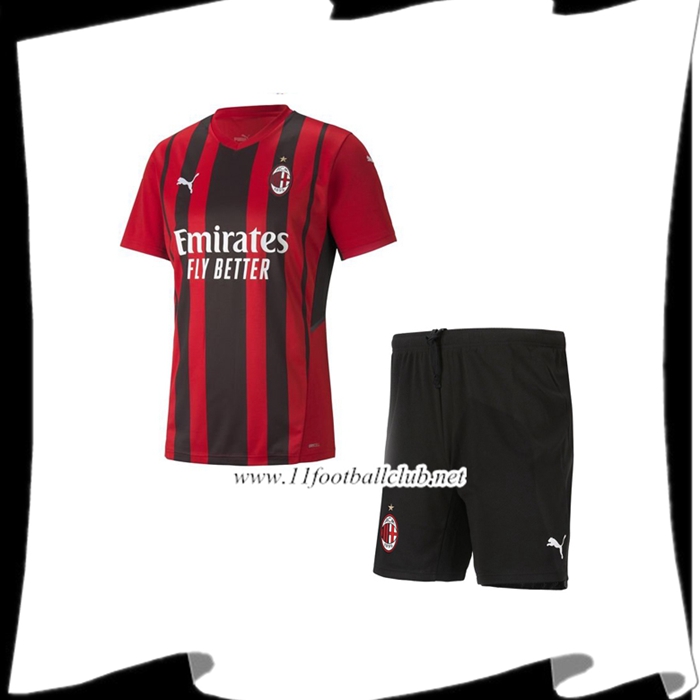 Le Nouveau Ensemble Maillot Foot AC Milan Domicile + Short 2021/2022