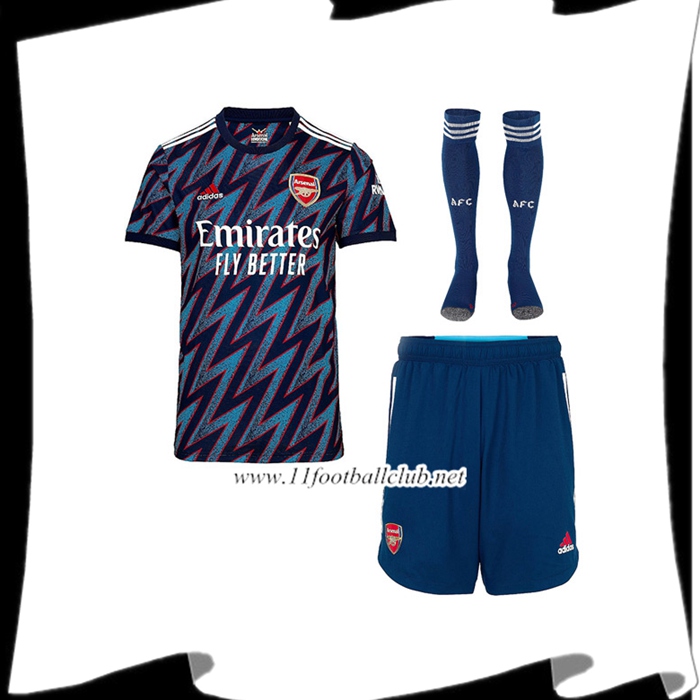 Le Nouveau Ensemble Maillot Foot FC Arsenal Third (Short + Chaussettes) 2021/2022