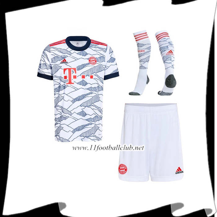 Le Nouveau Ensemble Maillot Foot Bayern Munich Third (Short + Chaussettes) 2021/2022