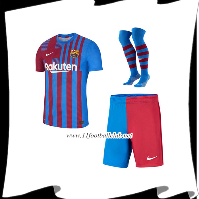 Le Nouveau Ensemble Maillot Foot FC Barcelone Domicile (Short + Chaussettes) 2021/2022
