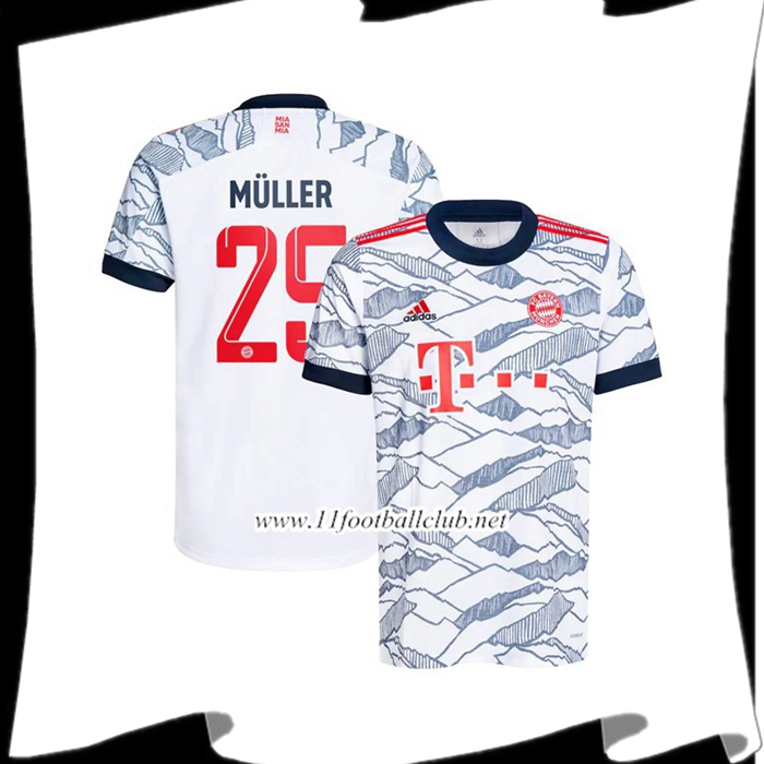 Le Nouveaux Maillot Bayern Munich (Muller 25) Third 2021/2022