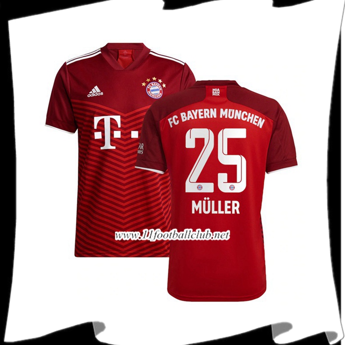 Le Nouveaux Maillot Bayern Munich (Muller 25) Domicile 2021/2022