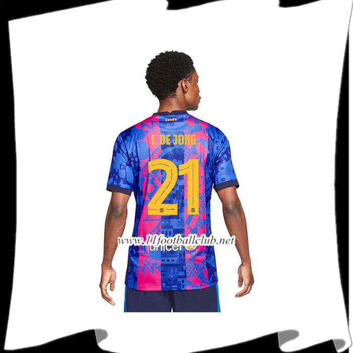 Le Nouveau Maillot FC Barcelone (Frenkie de Jong 21) Third 2021/2022