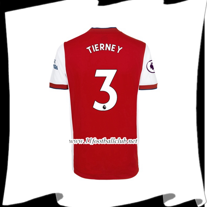 Le Nouveau Maillot FC Arsenal (Kieran Tierney 3) Domicile 2021/2022