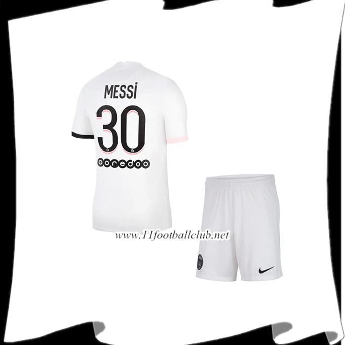 Le Nouveau Maillot Jordan PSG (Messi 30) Enfant Exterieur 2021/2022