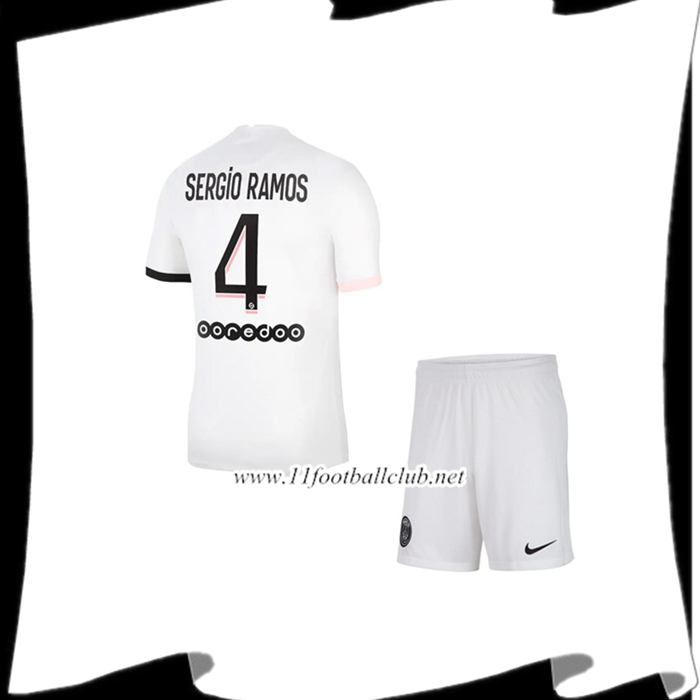 Le Nouveaux Maillot Jordan PSG (Sergio Ramos 4) Enfant Exterieur 2021/2022