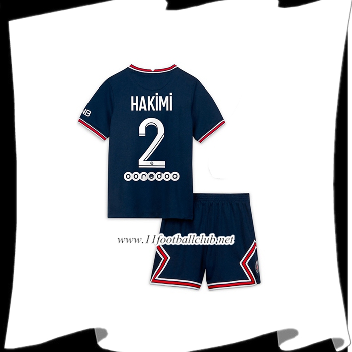 Le Nouveaux Maillot Jordan PSG (Hakimi 2) Enfant Domicile 2021/2022