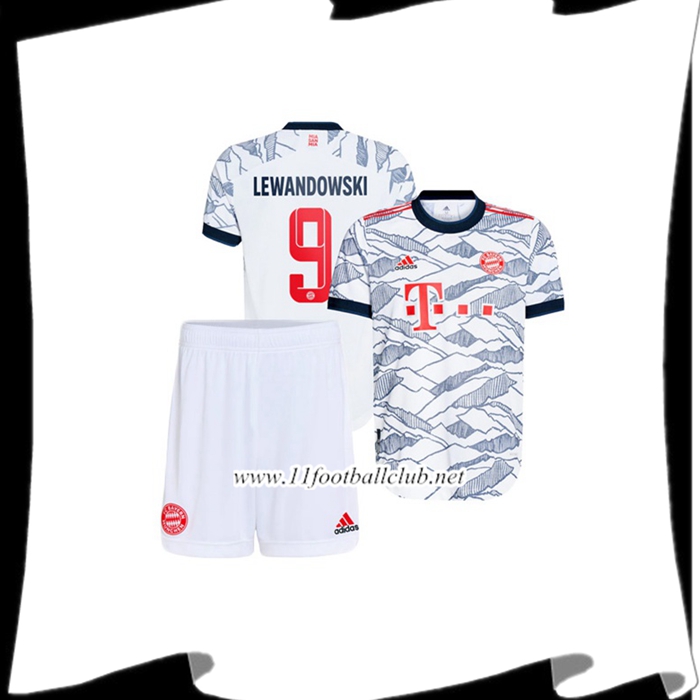 Le Nouveau Maillot Bayern Munich (Lewandowski 9) Enfant Third 2021/2022