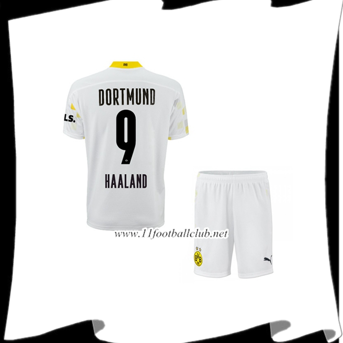 Le Nouveaux Maillot Dortmund BVB (Haaland 9) Enfant Third 2021/2022