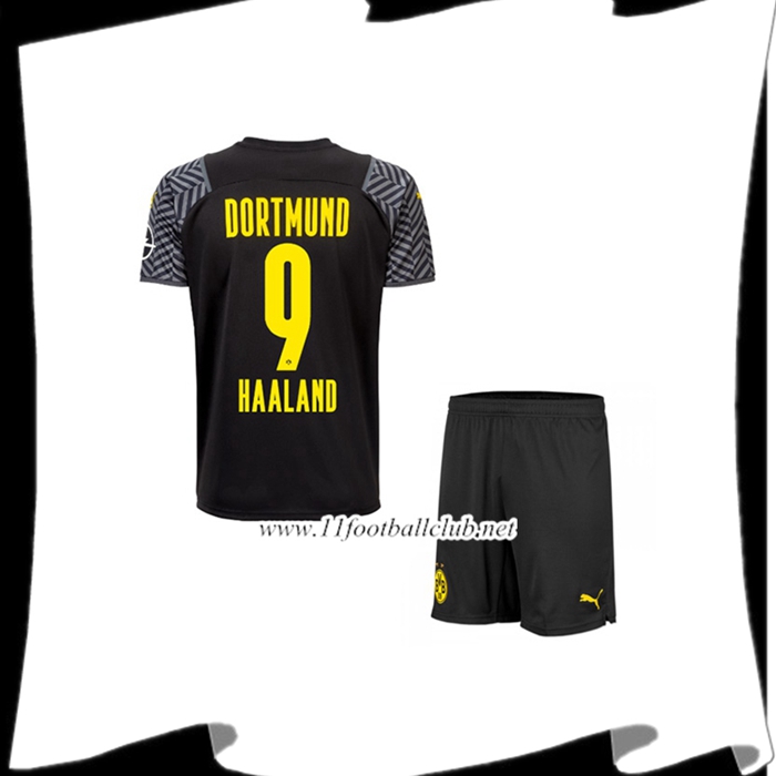 Le Nouveau Maillot Dortmund BVB (Haaland 9) Enfant Exteieuir 2021/2022