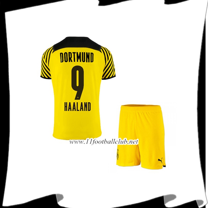 Le Nouveaux Maillot Dortmund BVB (Haaland 9) Enfant Domicile 2021/2022