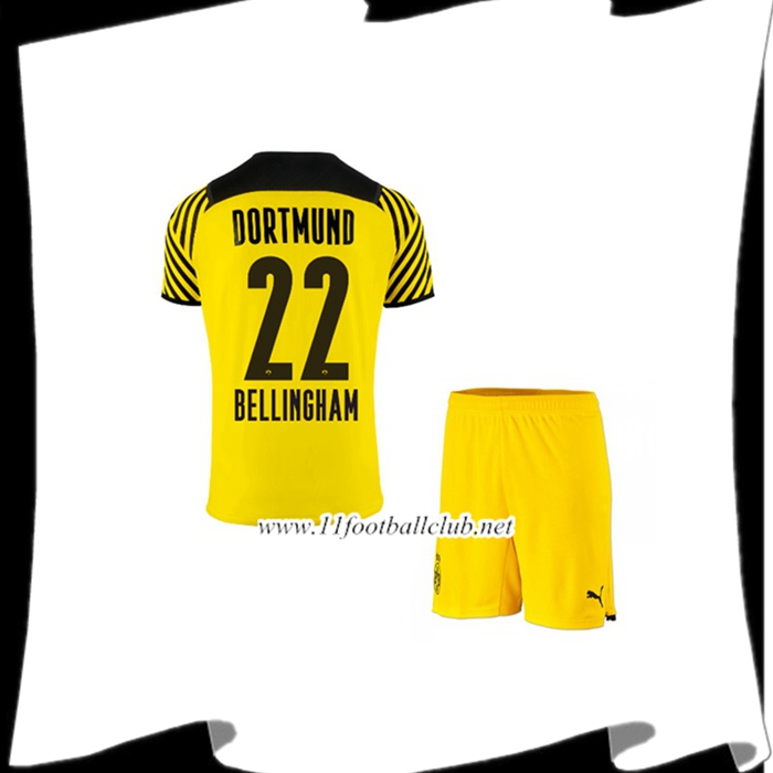 Le Nouveau Maillot Dortmund BVB (Bellingham 22) Enfant Domicile 2021/2022