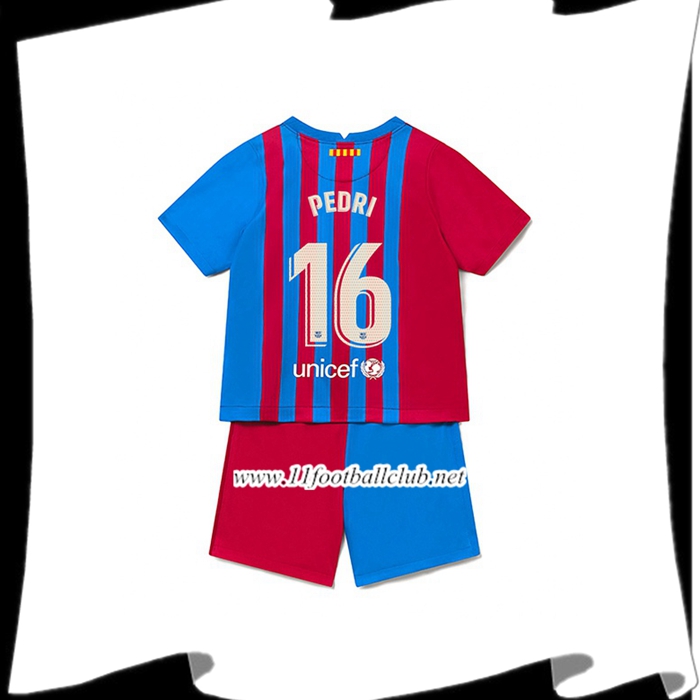 Maillot de Foot FC Barcelone (Pedri 16) Enfant Domicile 2021/2022