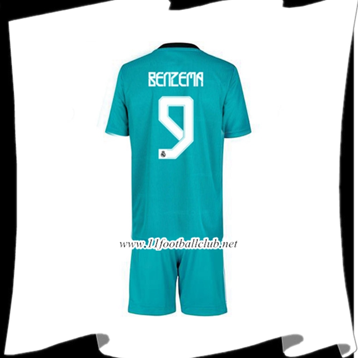 Le Nouveau Maillot Real Madrid (Benzema 9) Enfant Third 2021/2022