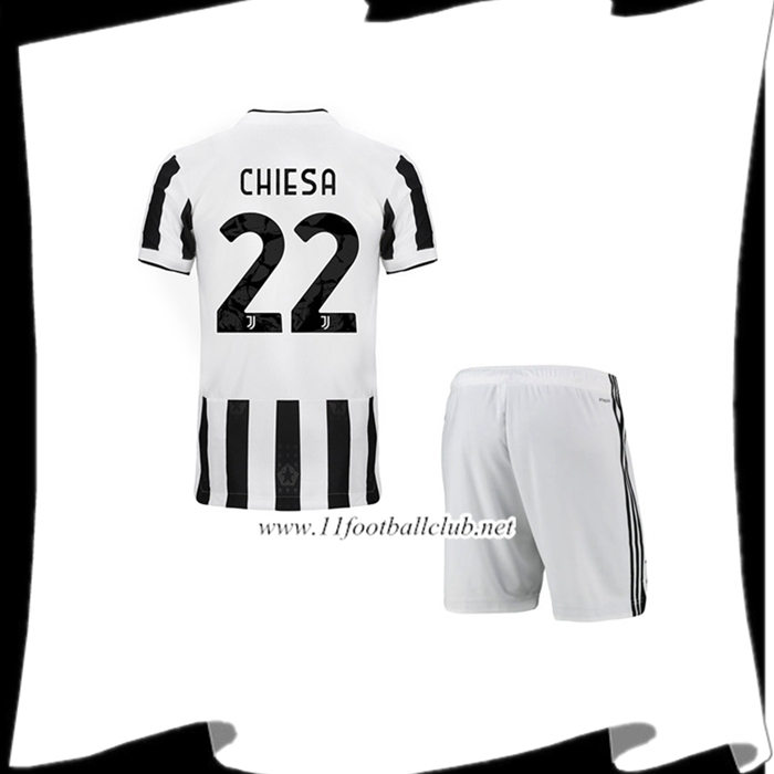 Le Nouveau Maillot Juventus (CHIESA 22) Enfant Domicile 2021/2022