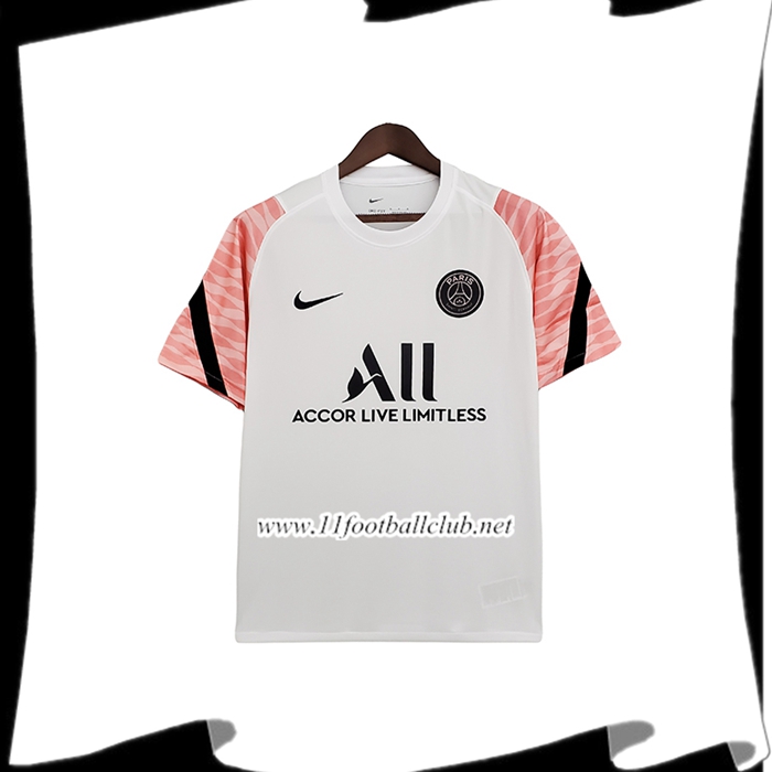 Le Nouveau Training T-Shirts PSG Blanc/Rose 2021/2022