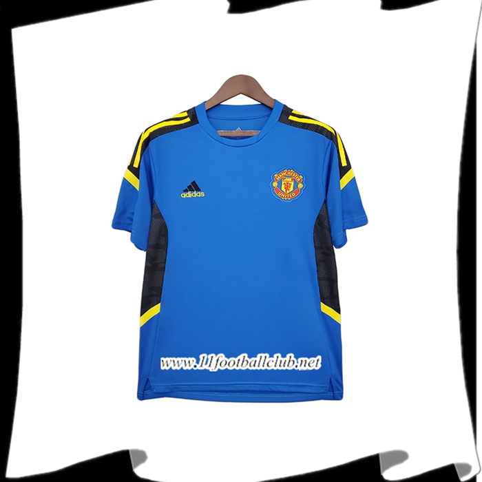 Le Nouveaux Training T-Shirts Manchester United Bleu 2021/2022