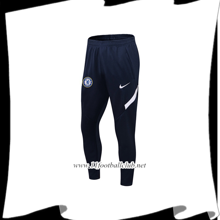 Le Nouveau Training Pantalon Foot FC Chelsea Bleu Marin/Blanc 2021/2022