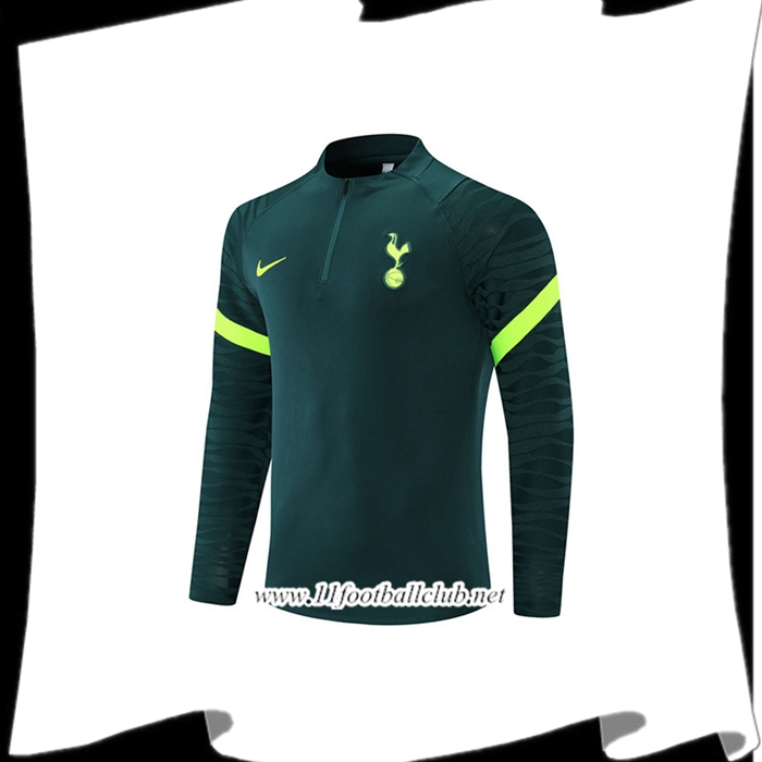 Le Nouveau Sweatshirt Training Tottenham Hotspur Vert Fonce 2021/2022