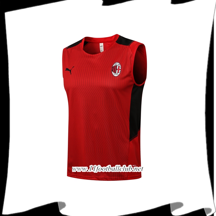 Le Nouveau Training Debardeur Milan AC Rouge/Noir 2021/2022