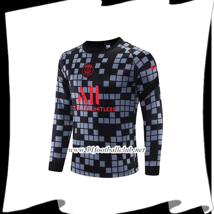 Le Nouveau Sweatshirt Training Jordan PSG Noir/Gris 2021/2022