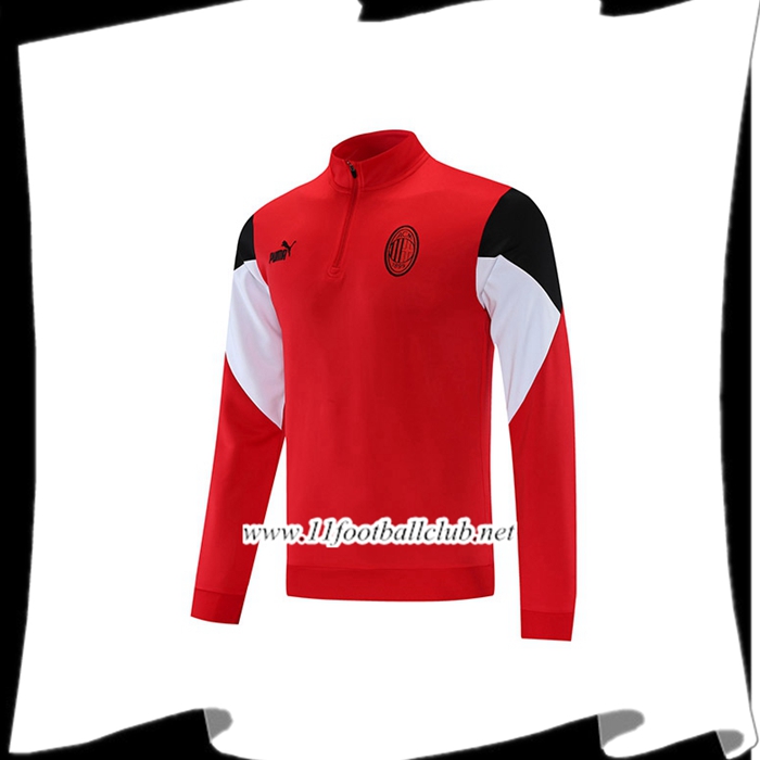 Le Nouveau Sweatshirt Training AC Milan Noir/Blanc/Rouge 2021/2022