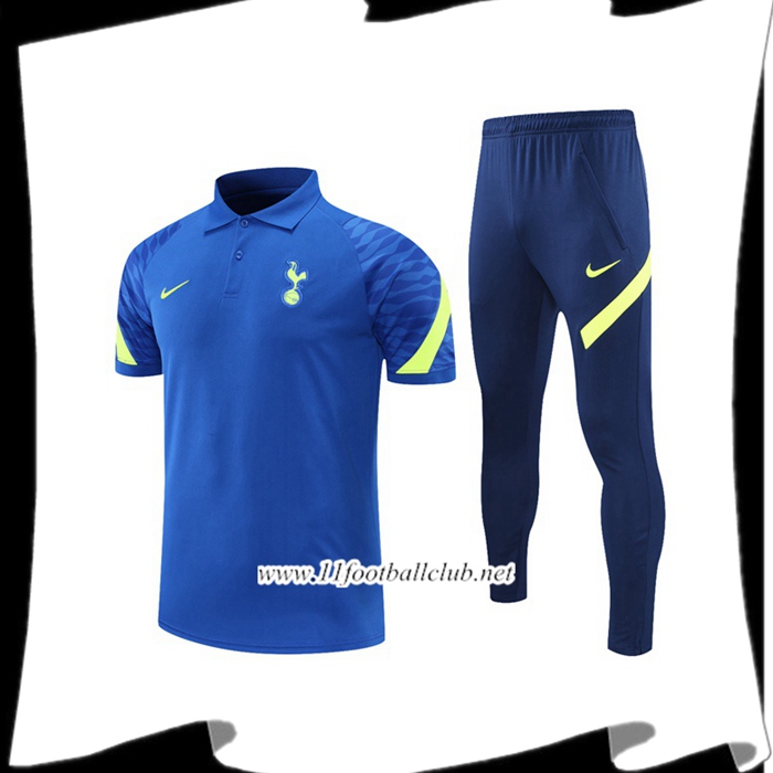 Ensemble Polo Tottenham Hotspur + Pantalon Bleu/Vert 2021/2022