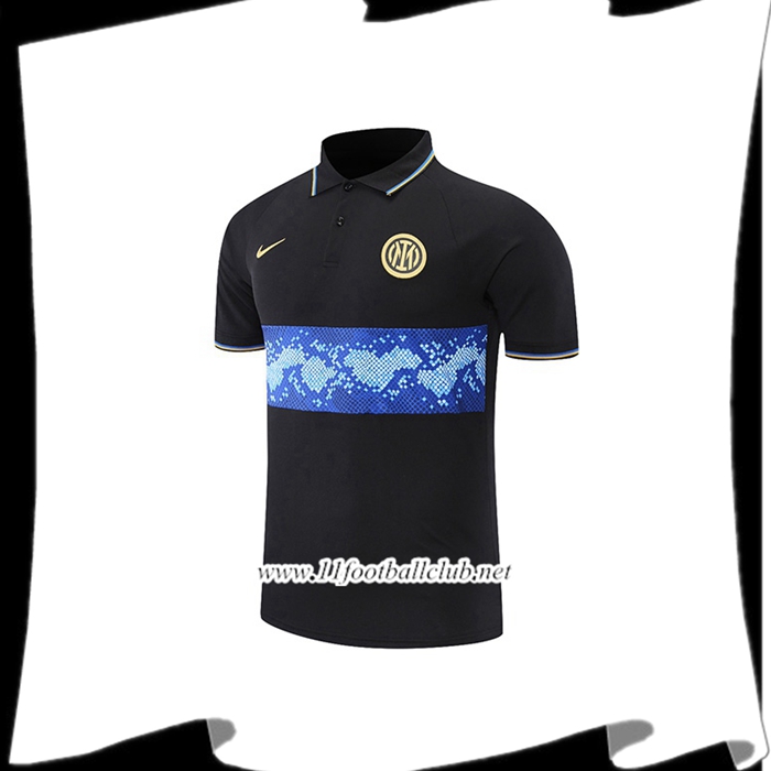 Polo Foot Inter Milan Noir/Bleu 2021/2022