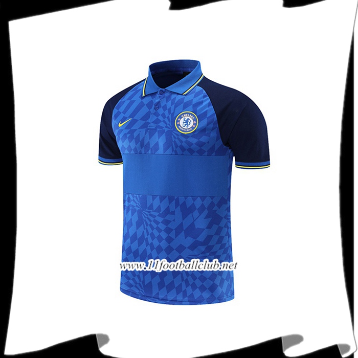 Polo Foot FC Chelsea Bleu/Noir 2021/2022