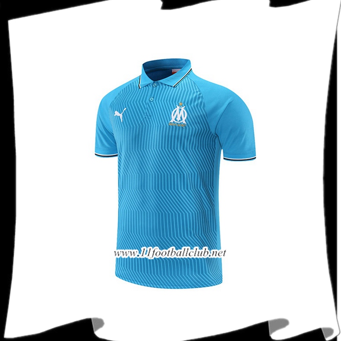Polo Foot Marseille OM Bleu/Gris 2021/2022