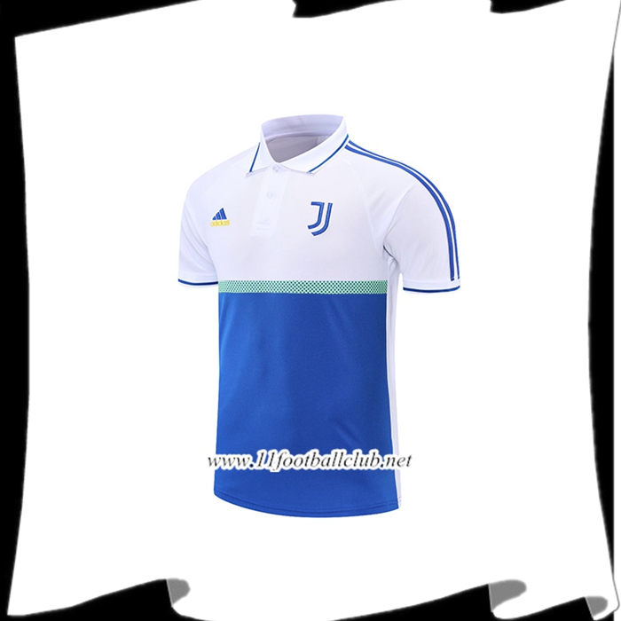 Polo Foot Juventus Blanc/Bleu 2021/2022