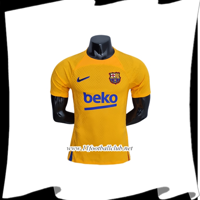 Training T-Shirts FC Barcelona Jaune 2022/2023