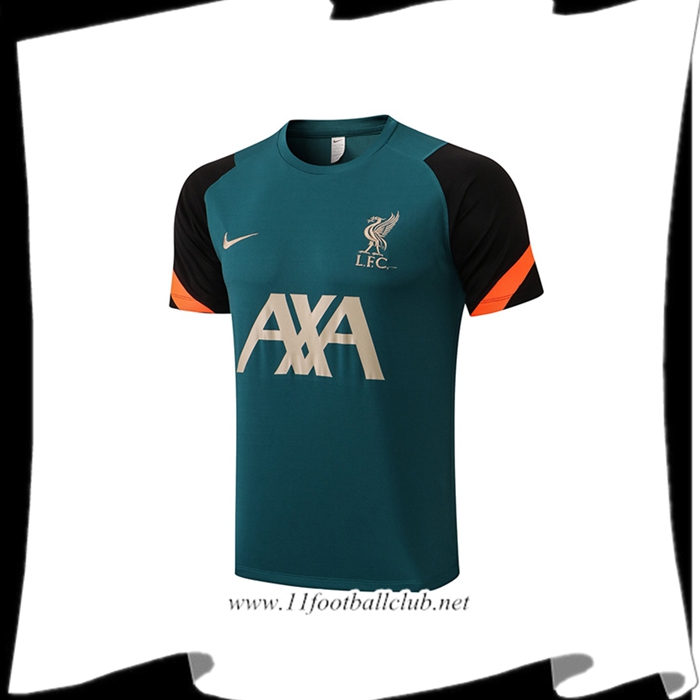 Le Nouveau Training T-Shirts FC Liverpool Vert/Noir 2022/2023