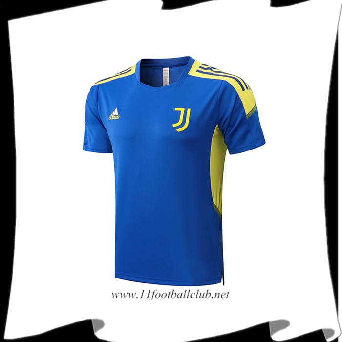 Le Nouveau Training T-Shirts Juventus Bleu/Jaune 2022/2023